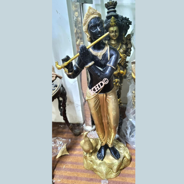 Premium Shri Krishna Idol - Brass - India shopping