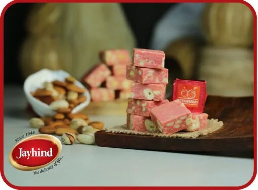 Jayhind Sweets Strawberry Bites | 500 gms