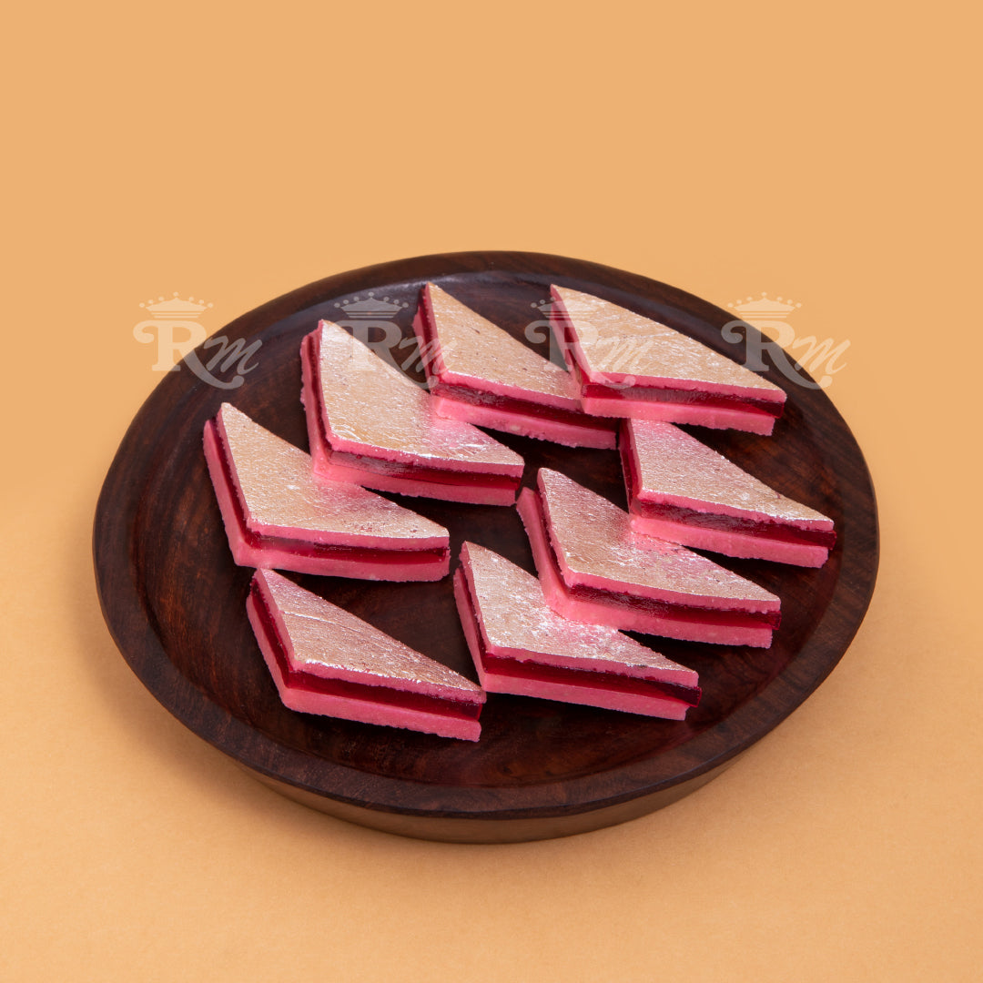 Ramesh Mithai Strawberry Kaju Katli - 500 gms