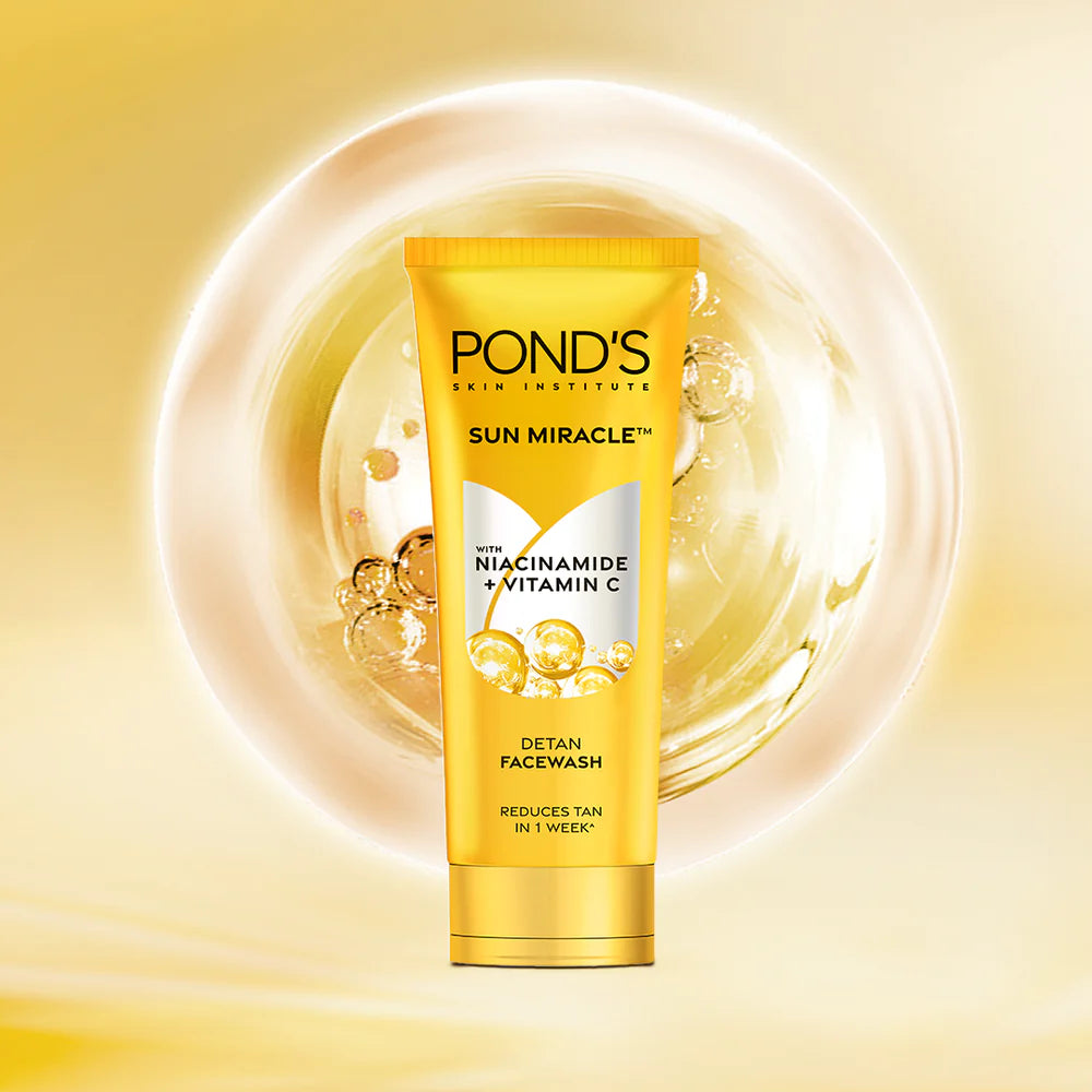 Pond's Detan Facewash With Vitamin C & Niacinamide - 100 gm