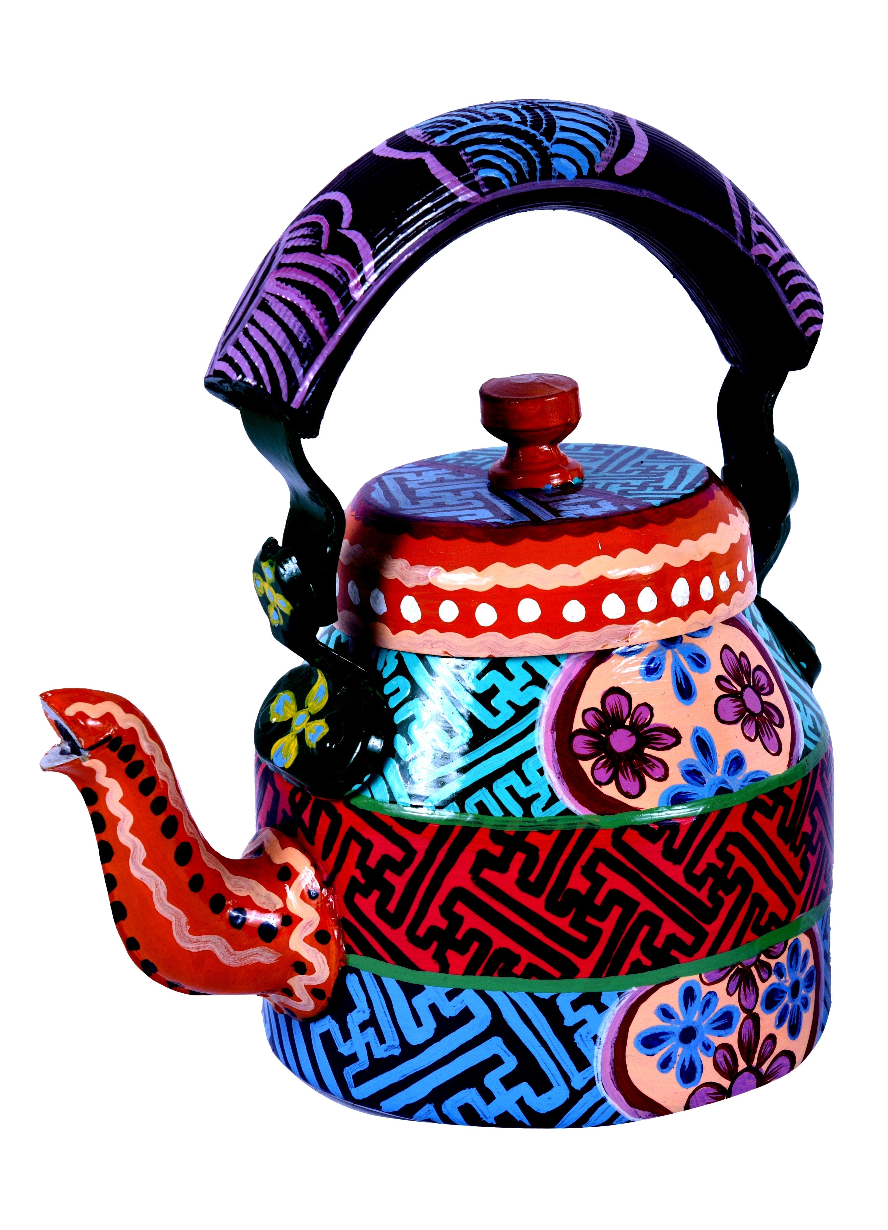 Hand Painted Tea Kettle - India shopping