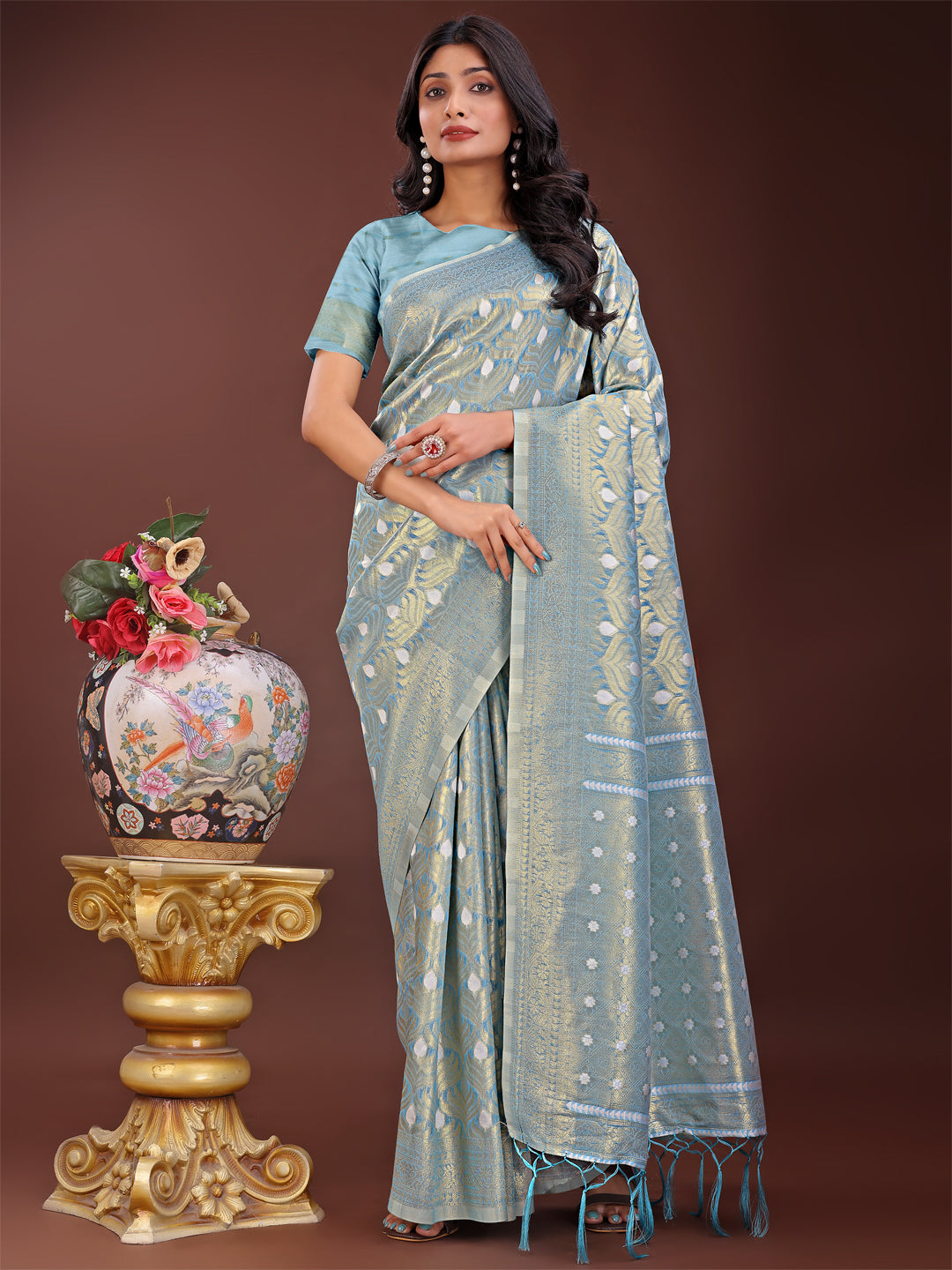 TanaBana: The Cotton Weave Edit Saree Collection| Ready To Wear SKU-ASFLO3001 To 06