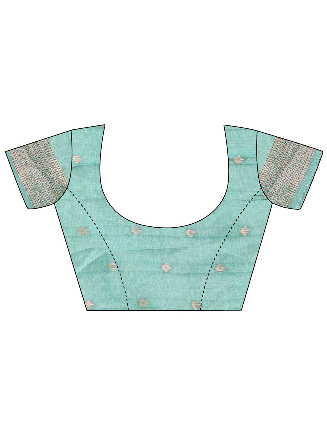 Tara Tusser Linen Cotton Saree | Light Green Color | Ready To Wear SKU- ASKRI1004