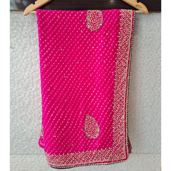 Taraji sarees Premium Lehriya Saree