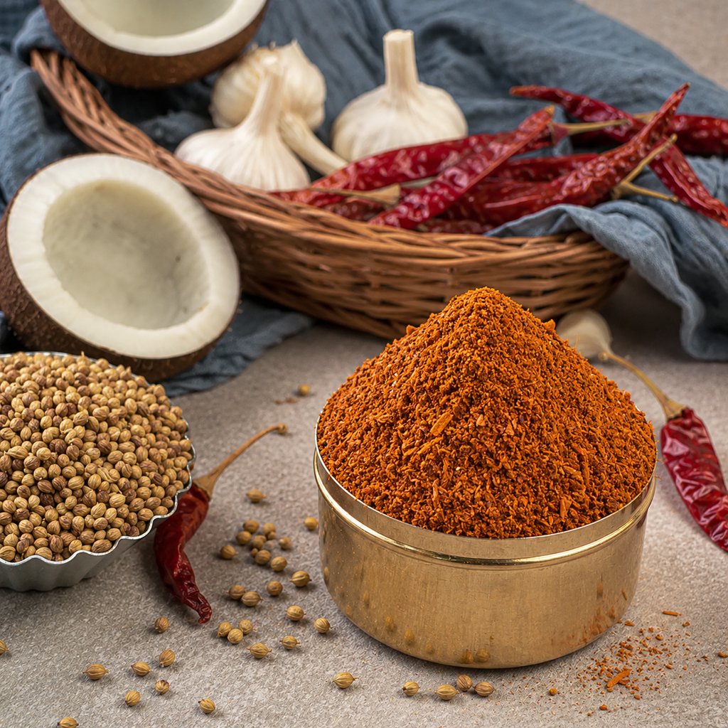 Tenali Ruchulu Coconut Karam 500g Authentic Andhra Kobbari Karam Podi