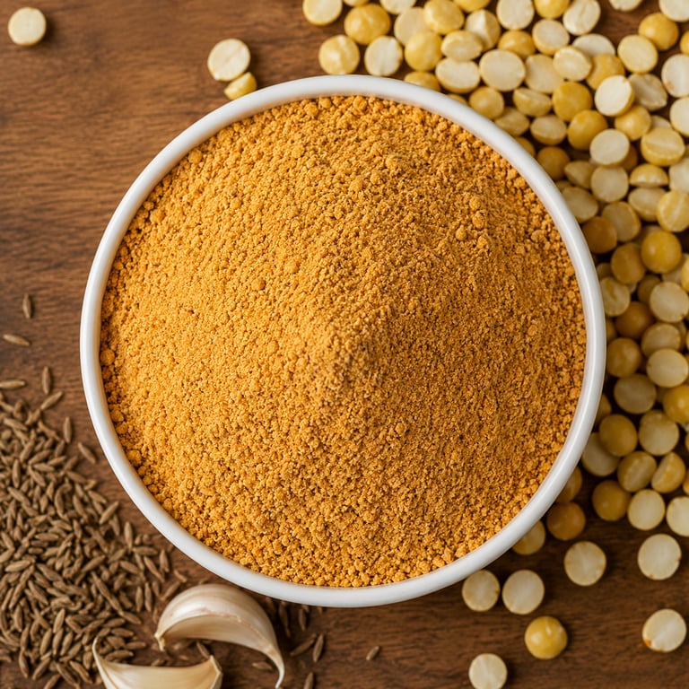 Tenali Ruchulu Senagapappu Podi 500g - Authentic Andhra Chana Dal Spice Powder for Rice, Idli & Dosa