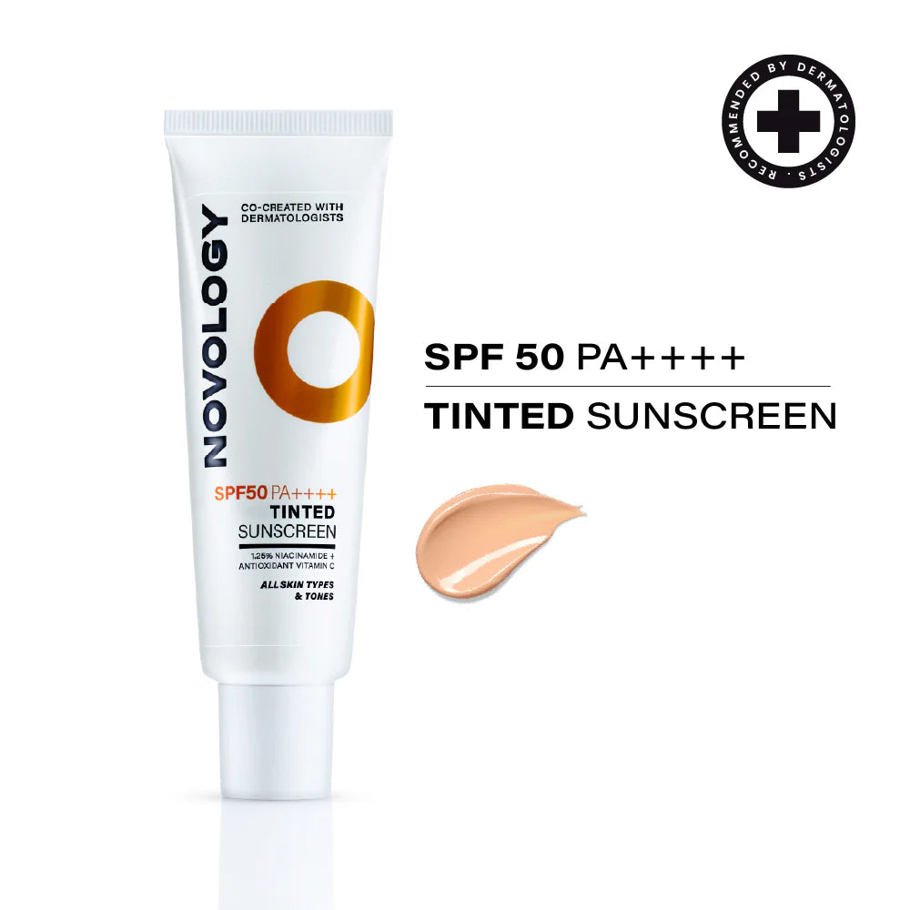 Novology Tinted Sunscreen Spf 50 PA | 50 gms