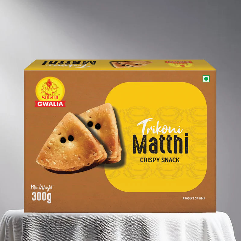 Gwalia Sweets Tri Koni Mathi 300 gms - India shopping