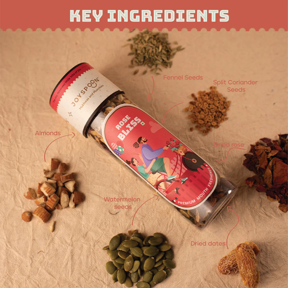 Joyspoon Rose Bliss Mukhwas | 200 gms