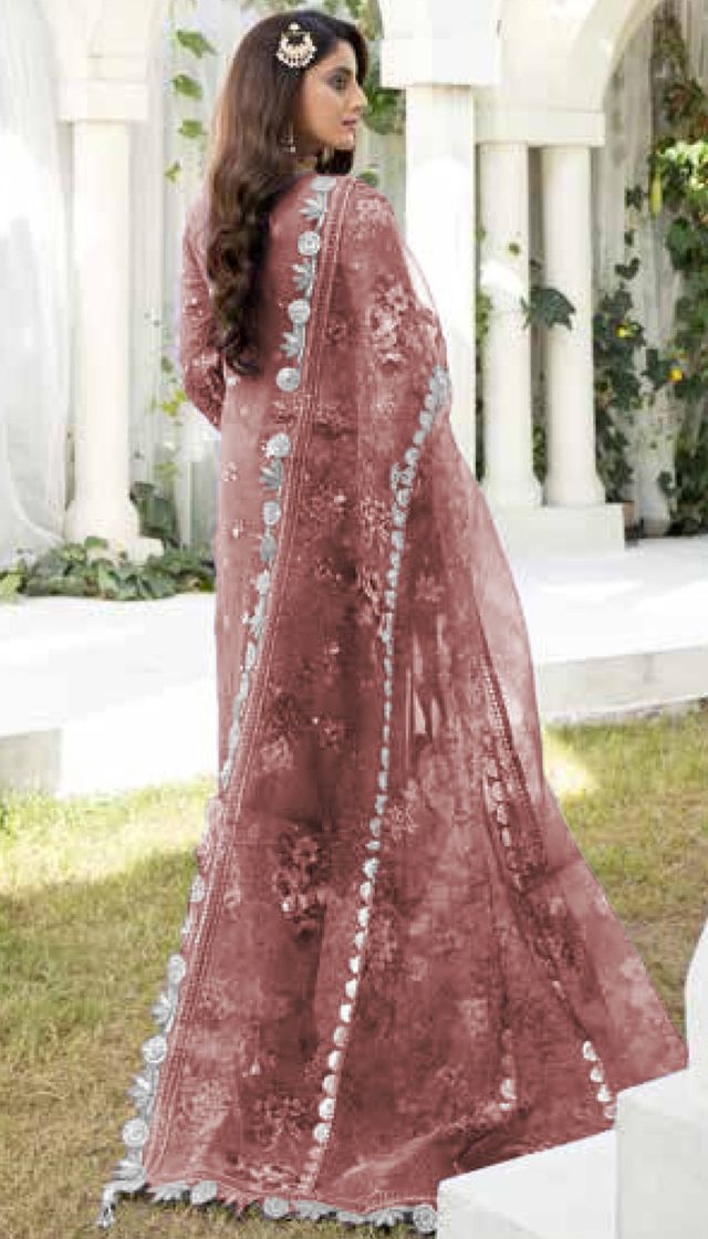 Georgette Salwar Suit With Embroidery Work | Ready To Wear