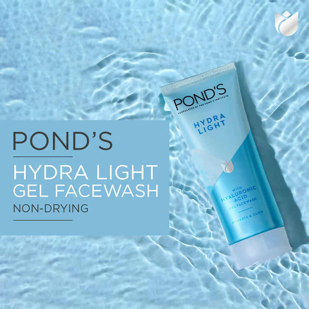 Pond's Hydra Light Hyaluronic Acid Hydrating Gel Face Wash - 100 gm
