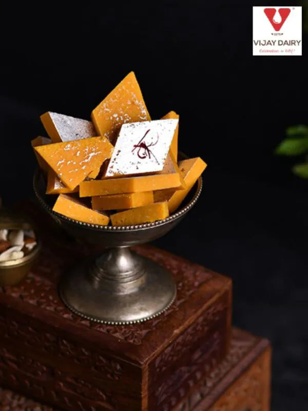 Vijay Dairy Kesar Kaju Katli | 500 gms