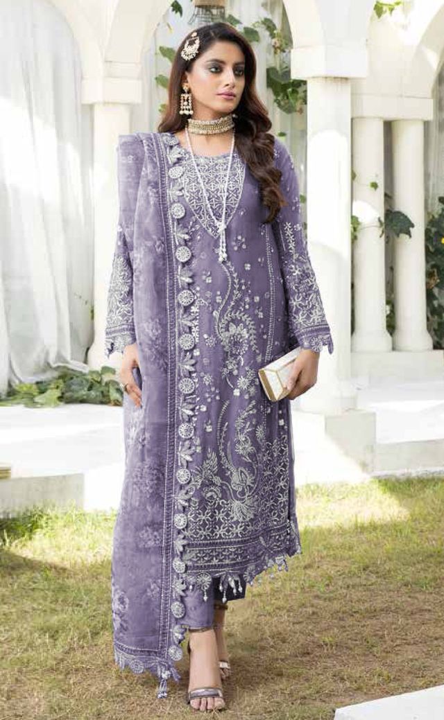 Georgette Salwar Suit With Embroidery Work | Ready To Wear