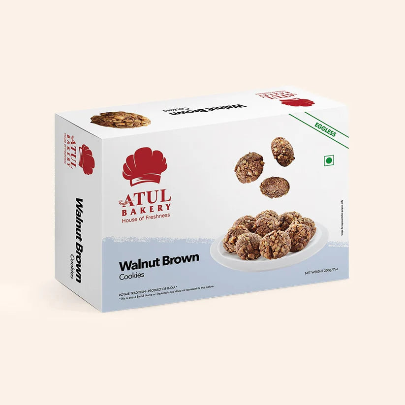 Atul Bakery Walnut Brown Cookie | 200 gms