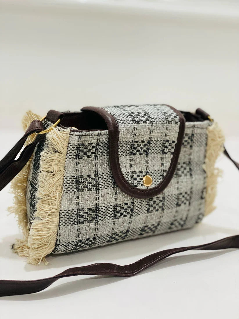 Cross Body Bag Jecard Flap Sling