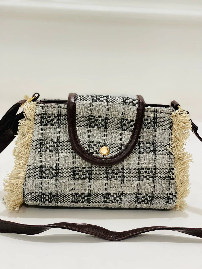 Cross Body Bag Jecard Flap Sling