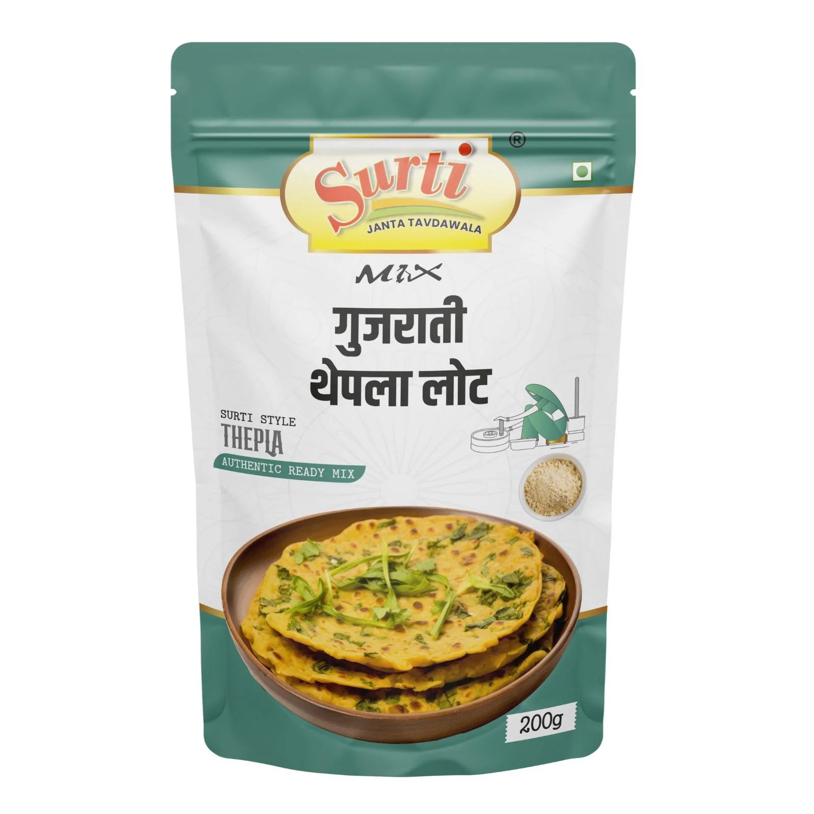 Surtimix Gujarati Thepla Aata | Ready To Eat 500 gms