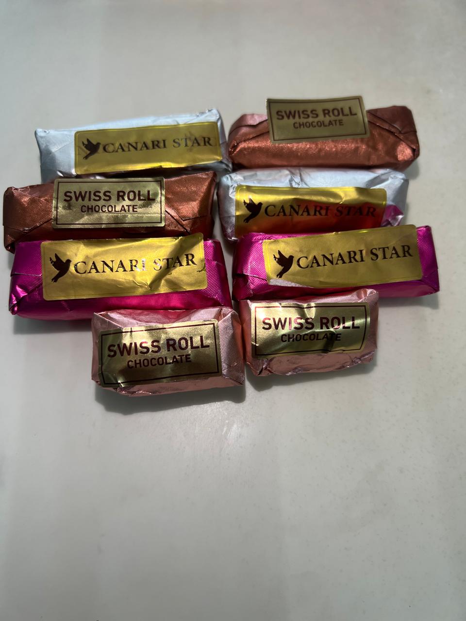 Canari Star Swiss Roll Chocolate Bar - 10 pcs