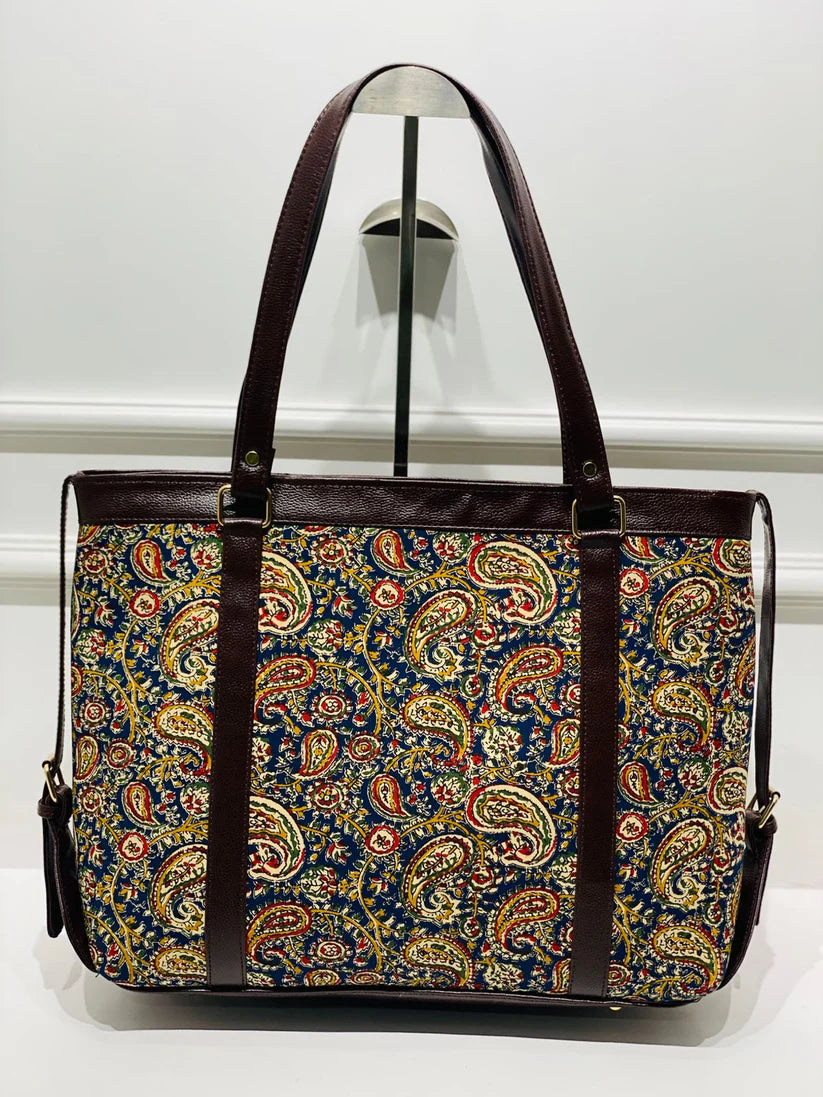 Paisley Charm Office Laptop Bag | Spacious Daily Use