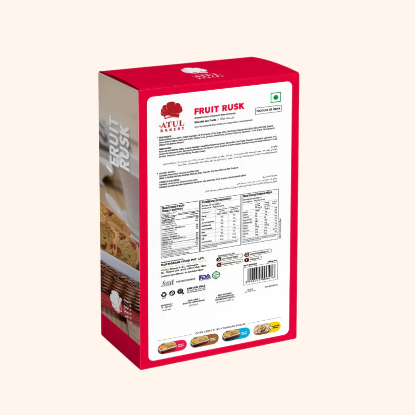 Atul Bakery Fruit Toast | 200 gms