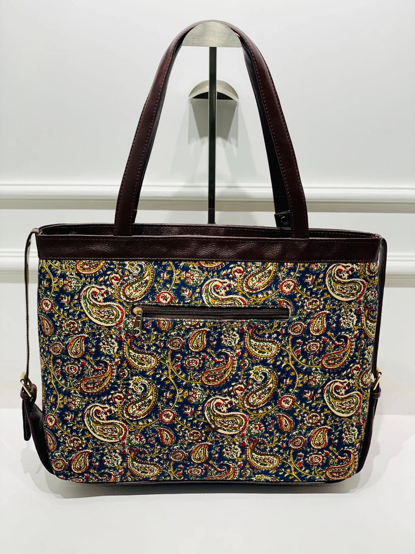 Paisley Charm Office Laptop Bag | Spacious Daily Use
