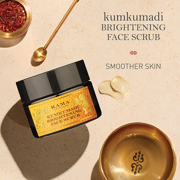 Kama Ayurveda Kumkumadi Brightening Face Scrub | 8 gms