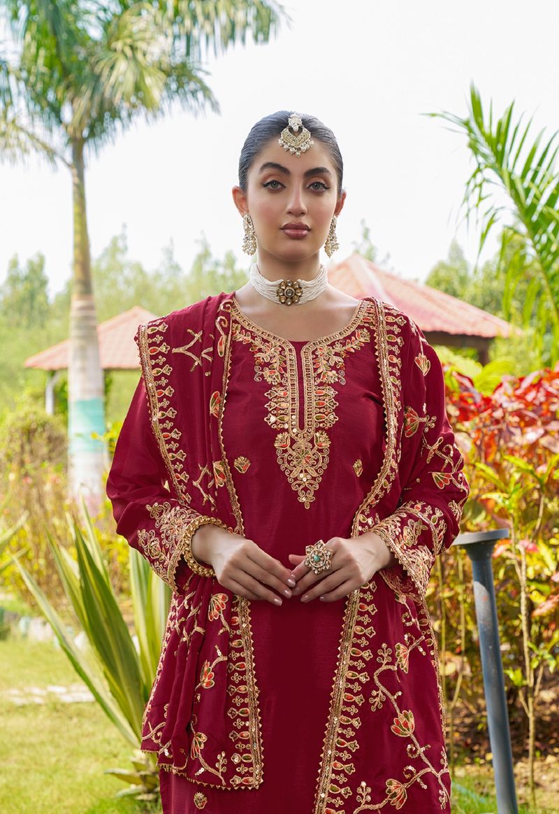 Traditional Lehenga Suit With Sequence And Embroidery Work | Ready To Wear