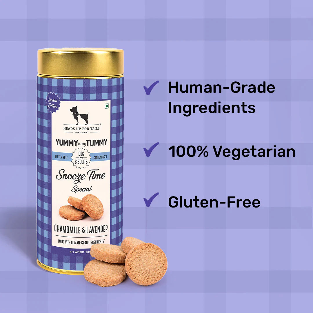 YIMT Snooze Time Special Chamomile & Lavender Dog Biscuits - 200 gms