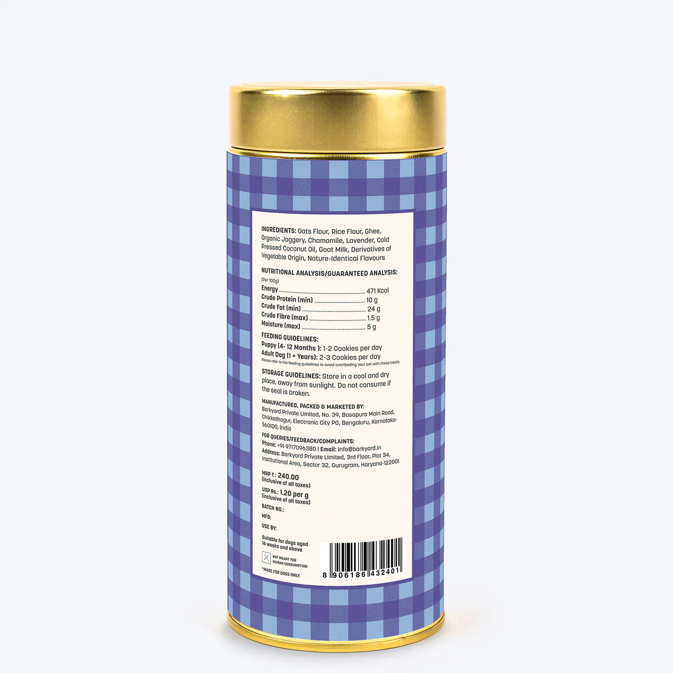 YIMT Snooze Time Special Chamomile & Lavender Dog Biscuits - 200 gms