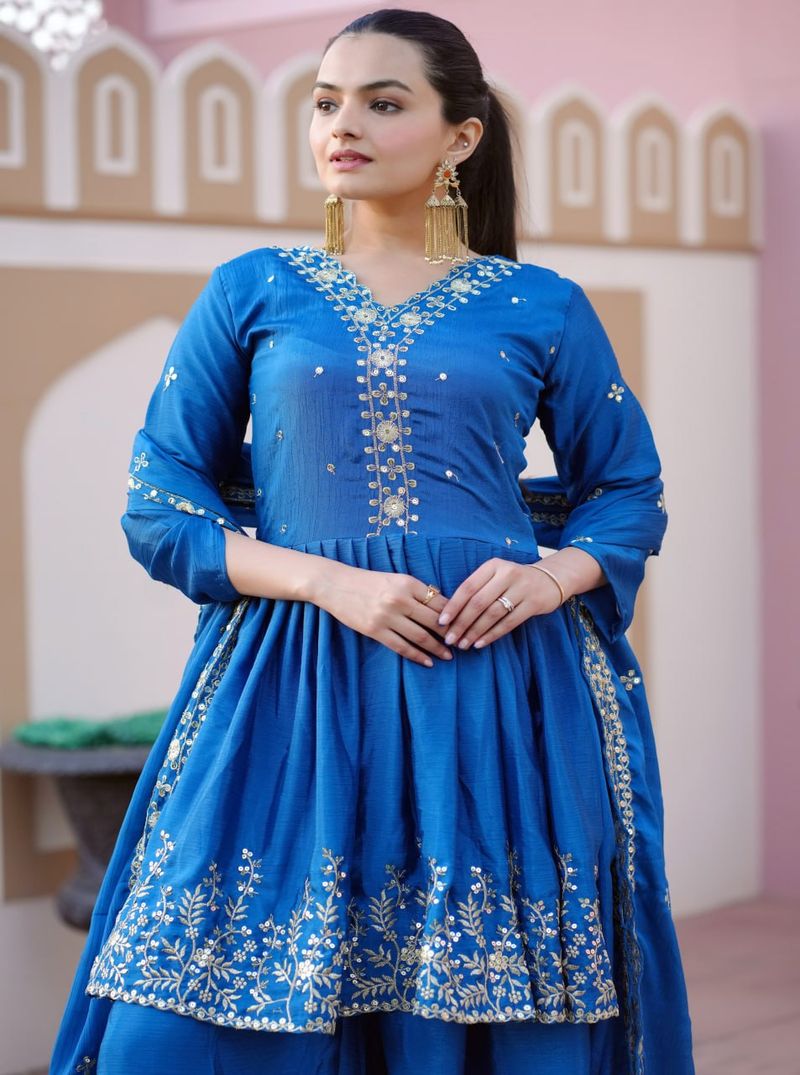 Traditional Lehenga Suit With Sequence Embroidery Work | Ready To Wear