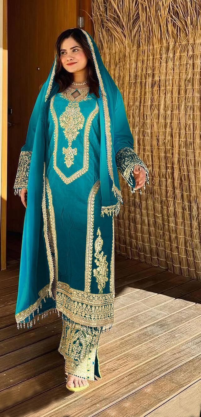 Beautiful Suit With Embroidery Work | Ready To Wear