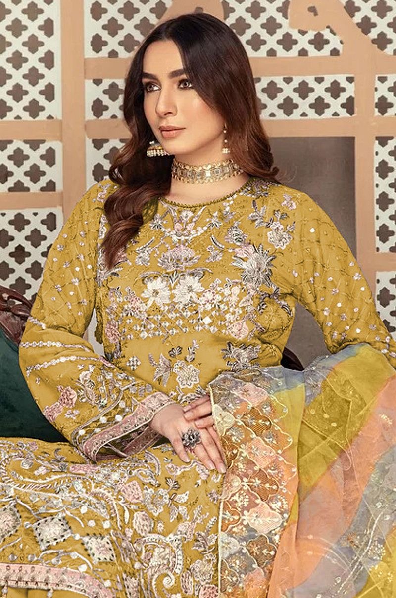 Gorgeous Suit With Embroidery Work | Ready To Wear