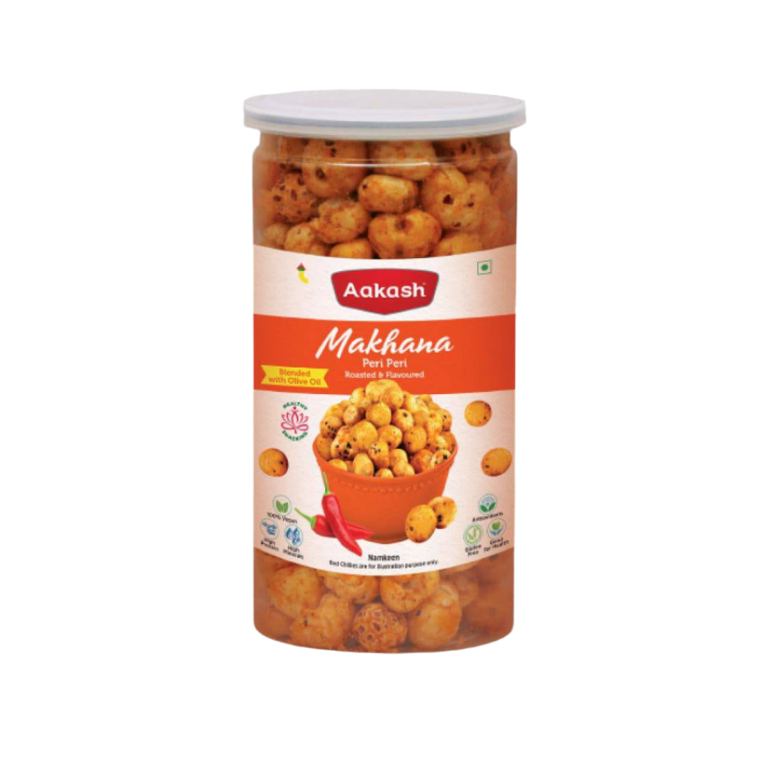 Akash Makhana Peri Peri Jar - 80 gms - India shopping