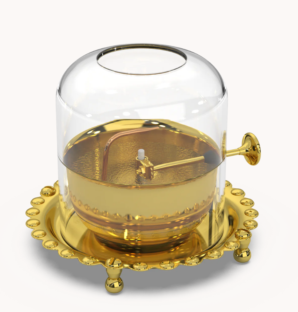 Divya Akhand Jyot Diya Pure Brass 300ml 30-36 Hr Burn Time