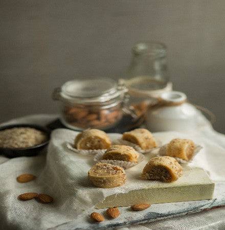 Almond House Flaky Almond Turkish Roll 500 gms - India shopping