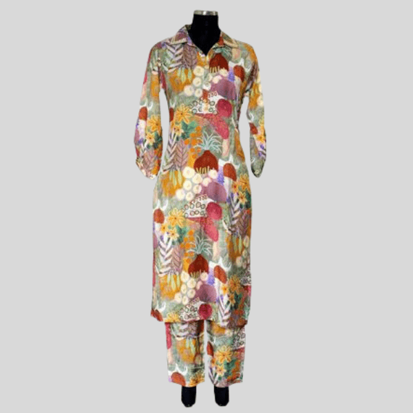 Beautiful Printed Cord Set | Traditional hand Work - India shopping