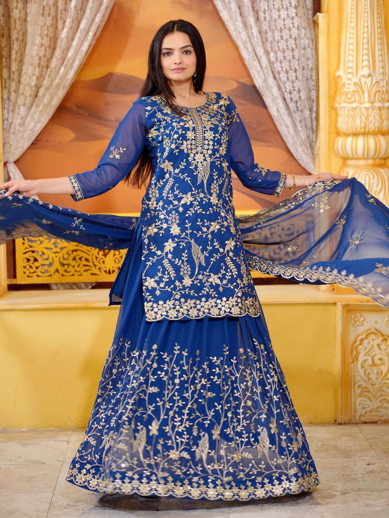 Latest Lehenga Suit With Sequence Work | Ready To Wear
