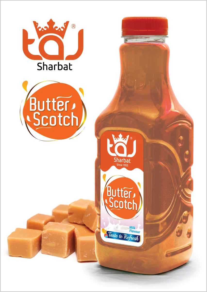 Taj Butter Scotch Sharbat | 750 ml