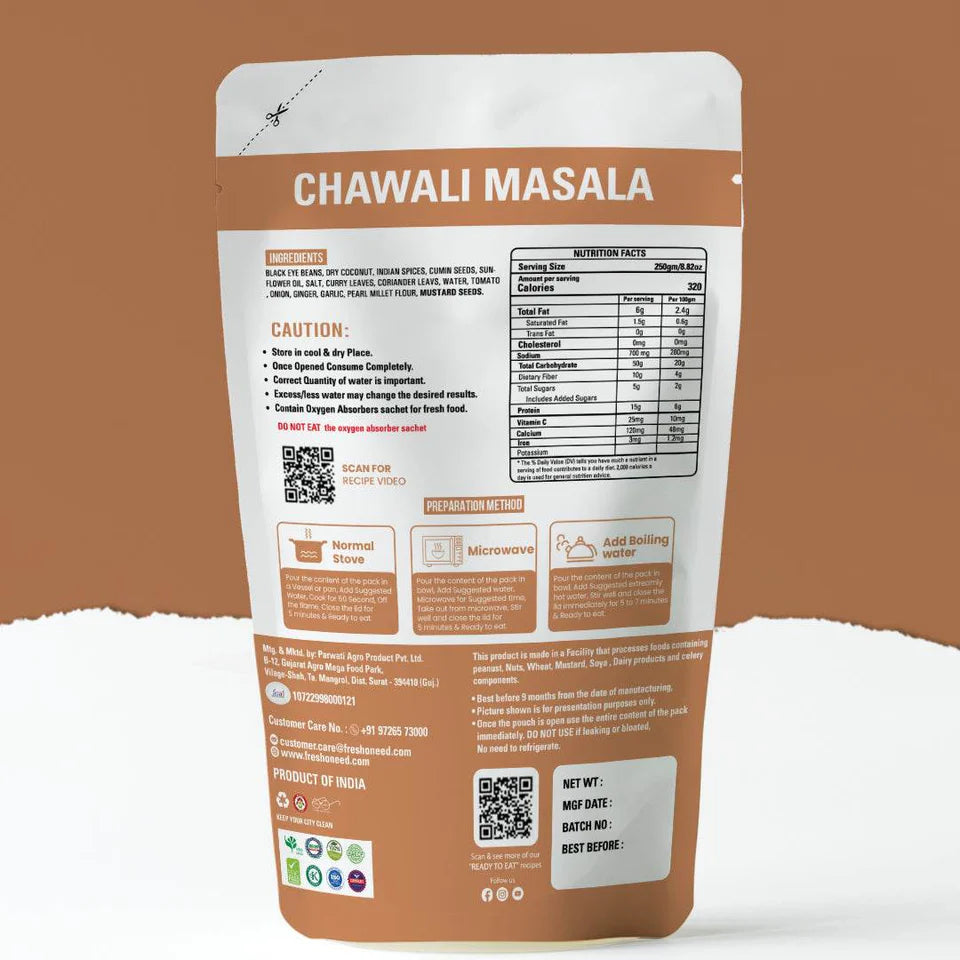 Fresh O Need Chawali Masala - Ready To Eat 250 gms