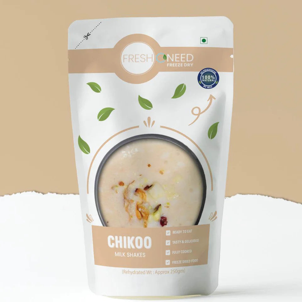 Fresh O Need Chikoo Milk Shake - Ready To Eat 250 gms