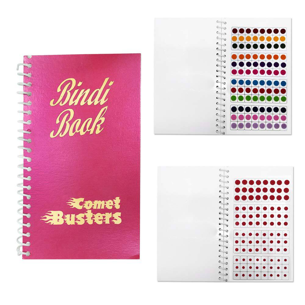 Comet Busters The Bindi Book - 960 bindis (Multisized and Multicolored Bindis) (BINDI BOOK 1) - India shopping