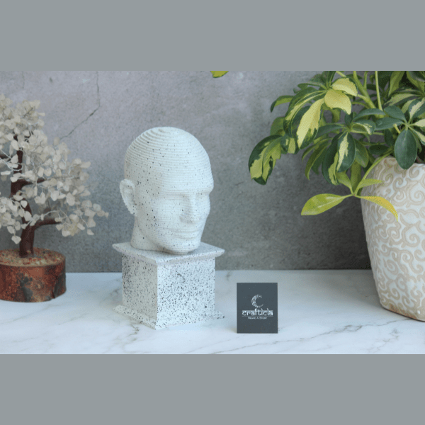 Resin Human Face Showpiece Abstract Head - India shopping