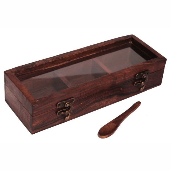 Sheesham Wood Spice Box | Traditional Box - India shopping