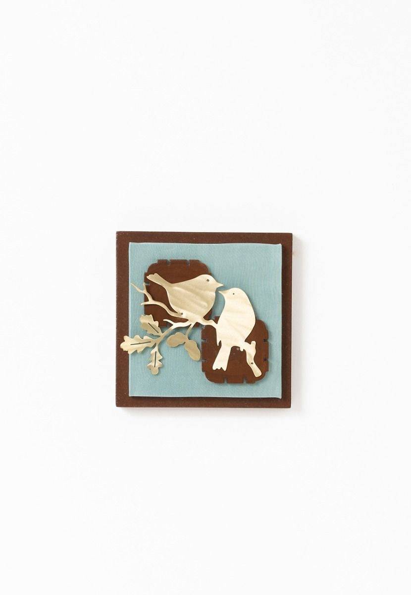 Light Blue Color Single Bird Wall Frame - India shopping