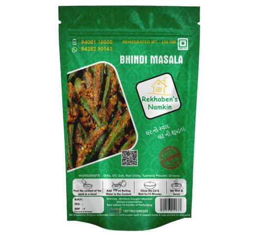 Rekhaben's Namkeen Bhindi Masala | Ready To Eat 80 gms