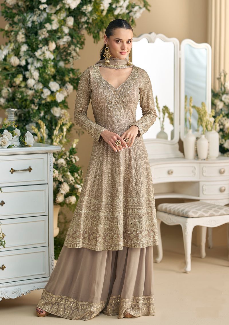 Stylish Suit With Embroidery Work | Ready To Wear