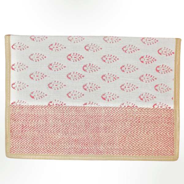 Ekobae Jute Handblock Print File Folder - India shopping