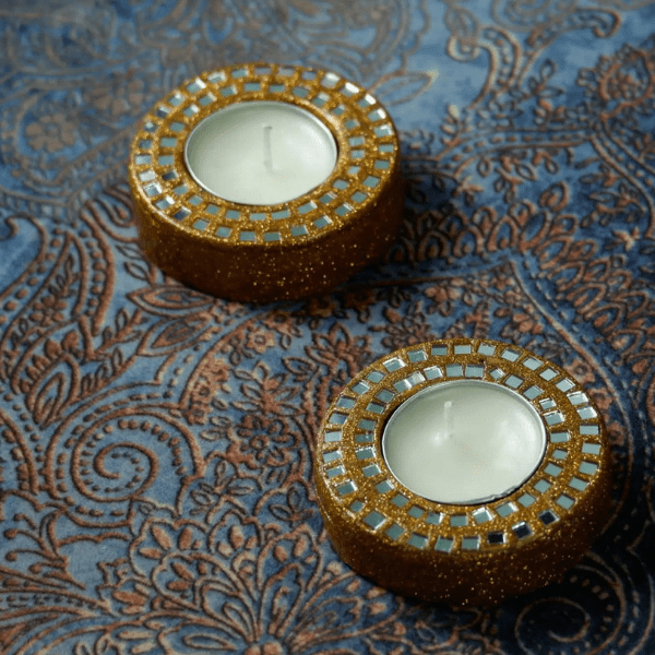 Ekobae Lacquer & Mirror Square T-lites (1 pcs) - India shopping