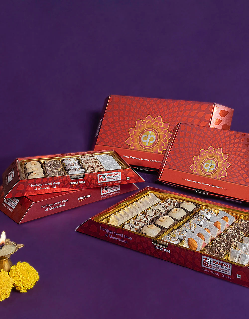 Kandoi Bhogilal Mulchand Dryfruits Sweets - 500 gms