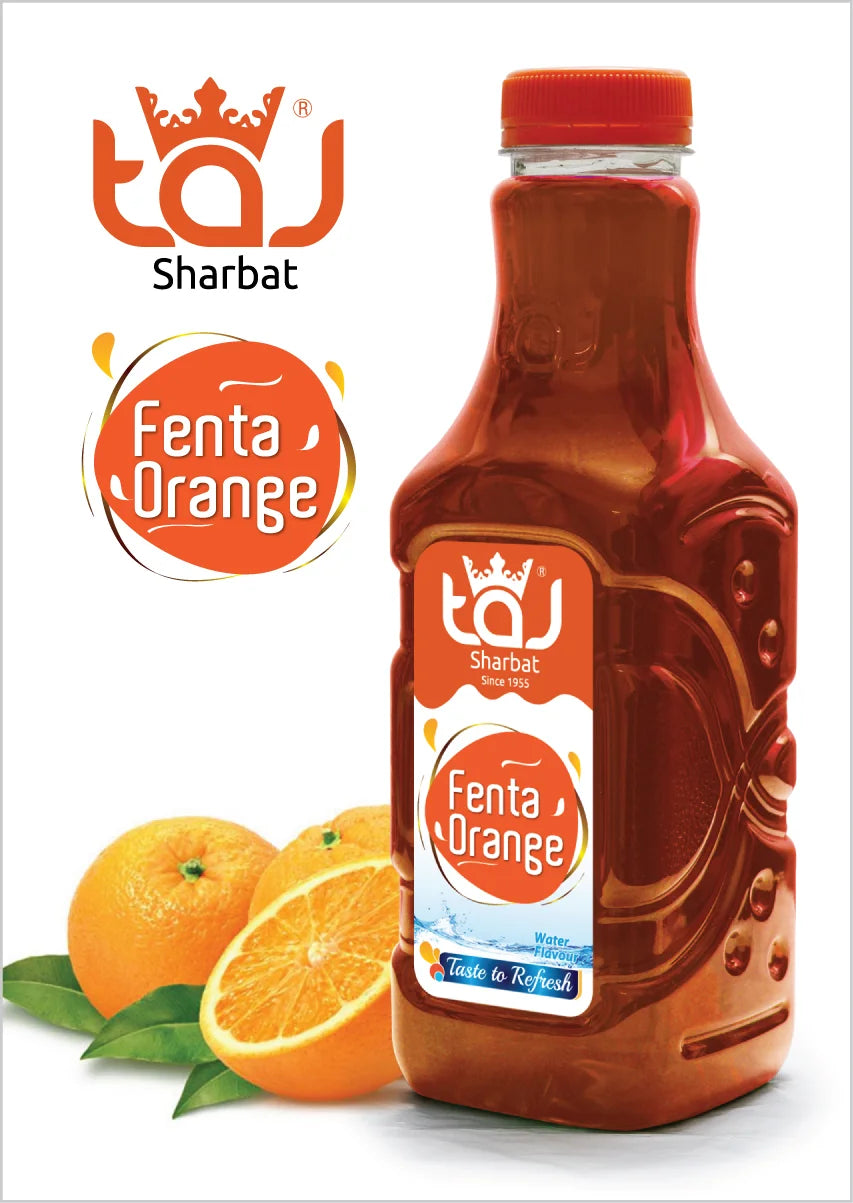 Taj Fenta Orange Sharbat | 750 ml